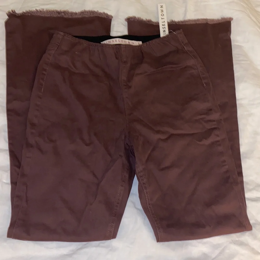 Flare denim pants | size 5 | brown-plum - Picture 2 of 8